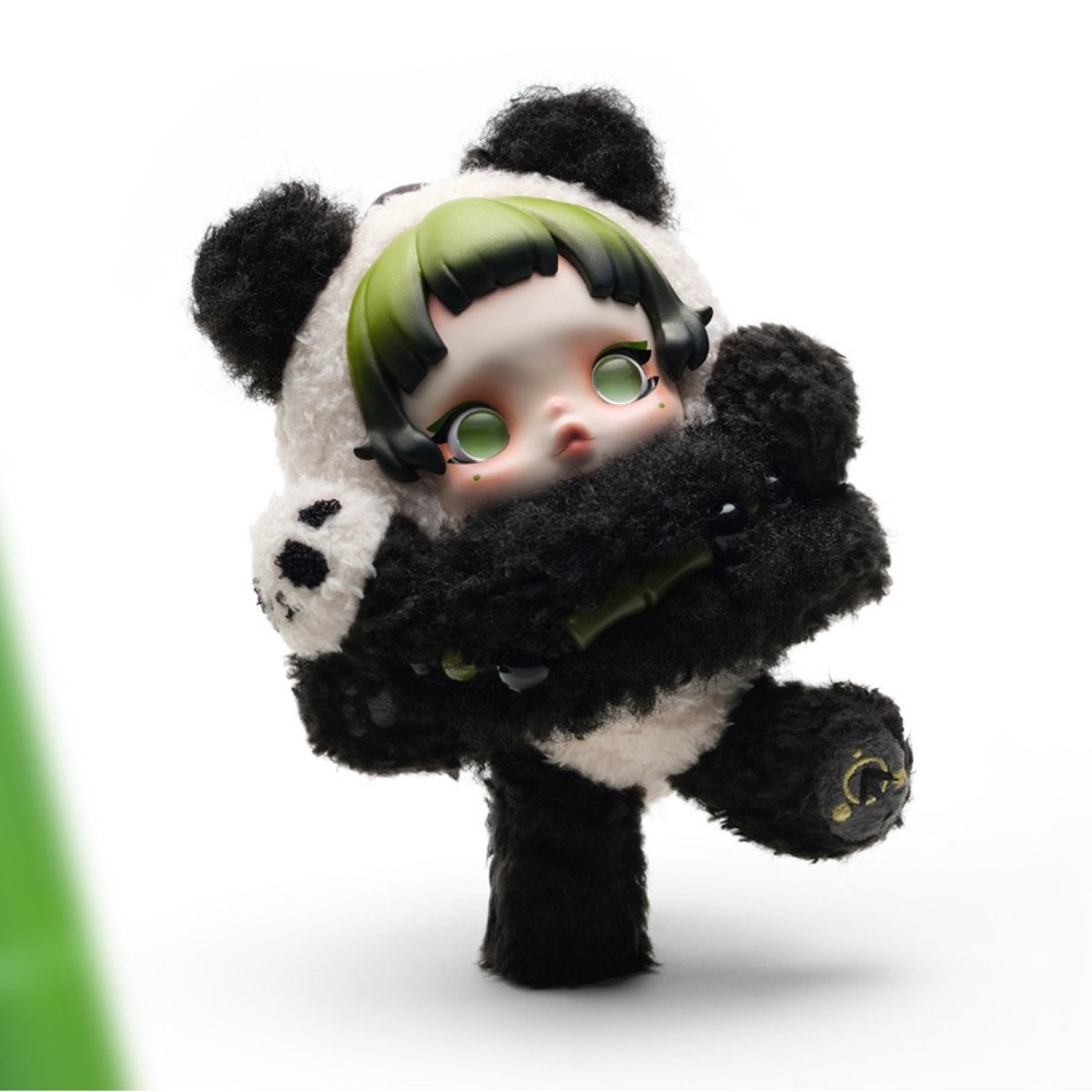 POPMART SKULLPANDA lazy Panda Plush Doll Pendant NEW - Picture 5 of 8
